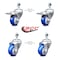 Service Caster 3 Inch Blue Polyurethane Swivel 12mm Stem Caster Total Lock Brake SCC, 2PK SCC-TSTTL20S314-PPUB-BLUE-M1215-2-S2 - alternate 3